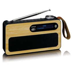 Lenco PDR-040 Portable Analogique et numérique Bambou, Noir