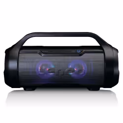 Lenco SPR-070, 15 W, Sans fil, 10 m, Noir, Cylindre, Plastique