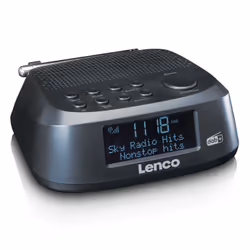 Lenco CR-605BK réveille-matin Réveil numérique Noir