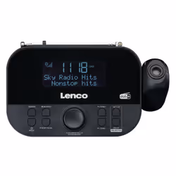 Lenco CR-615BK Radio portable Horloge Analogique et numérique Noir - Vue supplémentaire 4