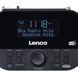 Lenco CR-615BK Radio portable Horloge Analogique et numérique Noir - Vue supplémentaire 6