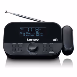Lenco CR-615BK Radio portable Horloge Analogique et numérique Noir - Vue supplémentaire 7