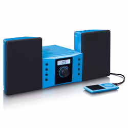 Lenco MC-013BU Système stéréo portable Numérique 4 W FM Bleu Lecture de MP3