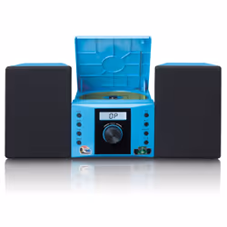 Lenco MC-013BU Système stéréo portable Numérique 4 W FM Bleu Lecture de MP3