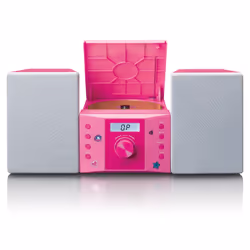 Lenco MC-013PK Système stéréo portable Numérique 4 W FM Rose Lecture de MP3