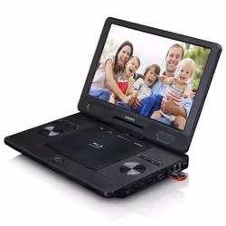 Lenco BRP-1150BK Lecteur DVD/Blu-Ray portable Lecteur Blu-Ray portable Convertible 29,2 cm (11.5") 1024 x 600 pixels Noir