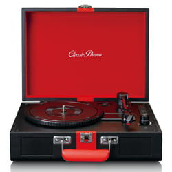 Lenco TT-110 Tourne-disque entraîné par courroie Noir, Rouge Semi-automatique