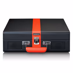 Lenco TT-110 Tourne-disque entraîné par courroie Noir, Rouge Semi-automatique