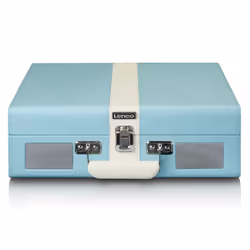 Lenco TT-110 Tourne-disque entraîné par courroie Bleu, Blanc Semi-automatique