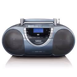 Lenco SCD-6800GY, Portable, Analogique et numérique, DAB+, FM, MP3, Bleu, 3,5 mm