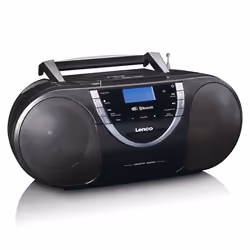 Lenco SCD-600 Lecteur CD personnel Noir, Argent