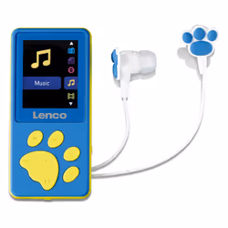 Lenco XEMIO-560BU, Lecteur MP4, 8 Go, LCD, 30 g, Bleu, Casque audio
