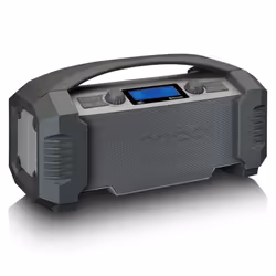 Lenco ODR-150GY Radio portable Analogique et numérique Noir, Gris