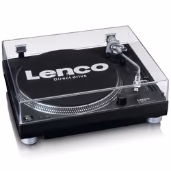 Lenco L-3809 Tourne-disque à entraînement direct Noir, Argent Manuel