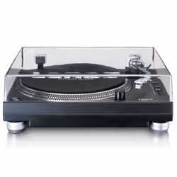 Lenco L-3809 Tourne-disque à entraînement direct Noir, Argent Manuel