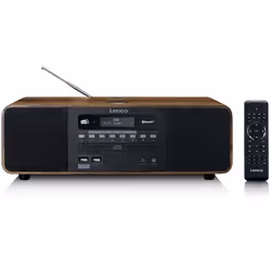 Lenco DAR-051WD, 3,41 kg, Noir, Bois, Lecteur CD portable