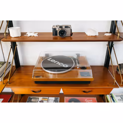 Lenco LS-55WA platine Tourne-disque entraîné par courroie Bois Semi-automatique - Vue supplémentaire 14