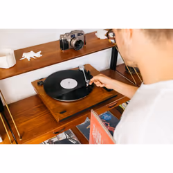 Lenco LS-55WA platine Tourne-disque entraîné par courroie Bois Semi-automatique - Vue supplémentaire 15