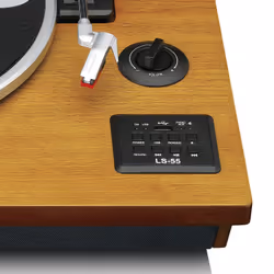Lenco LS-55WA platine Tourne-disque entraîné par courroie Bois Semi-automatique - Vue supplémentaire 4