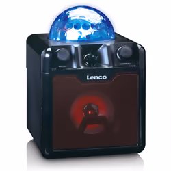 Lenco BTC-055BK haut-parleur 1-voie Noir Avec fil &sans fil 8 W