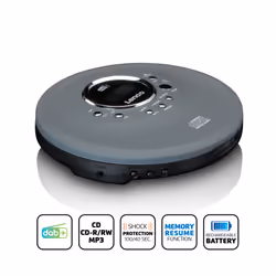 Lenco CD-400GY Lecteur de CD Lecteur CD personnel Anthracite - Vue supplémentaire 7