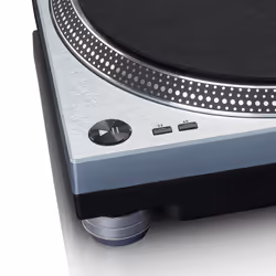 Lenco L-3809ME platine Tourne-disque à entraînement direct Bleu, Métallique Manuel - Vue supplémentaire 5