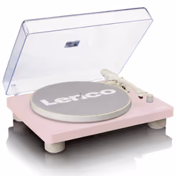 Lenco LS-50PK Tourne-disque entraîné par courroie Rose Manuel