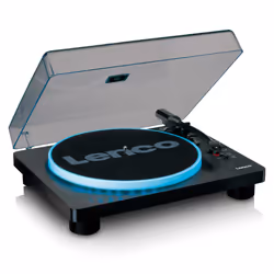 Lenco LS-50LEDBK platine Tourne-disque entraîné par courroie Noir Manuel