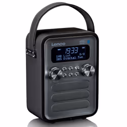 Lenco PDR-051BKSI Radio portable Analogique et numérique Noir