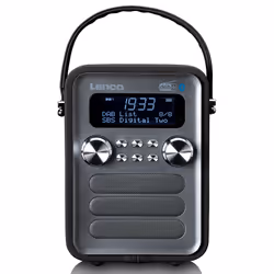 Lenco PDR-051BKSI Radio portable Analogique et numérique Noir - Vue supplémentaire 7