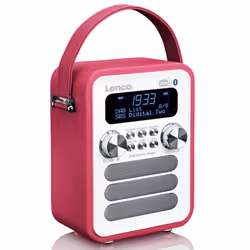 Lenco PDR-051PKWH Portable Rose, Blanc