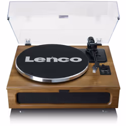 Lenco LS-410WA, Tourne-disque entraîné par courroie, Automatique, Marron, Métal, Plastique, Bois, Aluminium, 33,45 tr/min