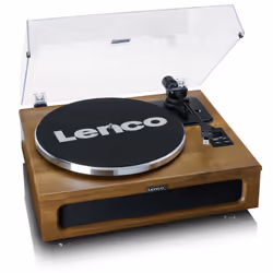 Lenco LS-410WA platine Tourne-disque entraîné par courroie Marron Automatique