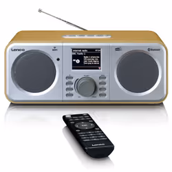 Lenco DIR-141WD, Internet, Numérique, DAB+, FM, PLL, 10 W, LCD, 6,1 cm (2.4")