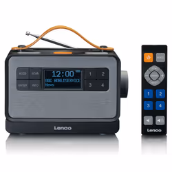 Lenco PDR-065BK, Portable, Numérique, DAB+, FM, 4 W, 6,98 cm (2.75"), Bleu