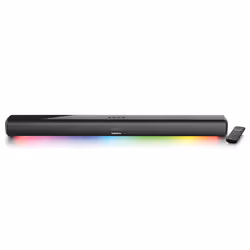 Lenco SB-042, 2.0 canaux, 40 W, 40 W, Noir, Avec fil &amp;sans fil, 220-240 V