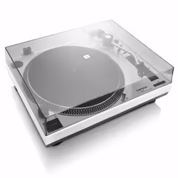 Lenco L-3810 Tourne-disque à entraînement direct Blanc Manuel