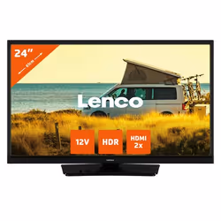 Lenco LED-2423BK, 61 cm (24"), 1366 x 768 pixels, HD, LED, DVB-C, DVB-S2, DVB-T, DVB-T2, Noir