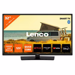 Lenco LED-3263BK, 81,3 cm (32"), 1366 x 768 pixels, HD, LED, Smart TV, Noir