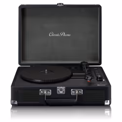 Lenco TT-115, Tourne-disque entraîné par courroie, Manuel, Noir, Cuir, Métal, Plastique, Bois, 33,45,78 tr/min, Rotatif