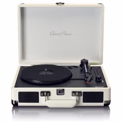Lenco TT-115CR, Tourne-disque entraîné par courroie, Manuel, Crème, Cuir, Métal, Plastique, Bois, 33,45,78 tr/min, Rotatif