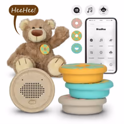 Enceinte Bluetooth - ALECTO - HeeHee - Beige - Rechargeable - Résistant à leau - Interactif