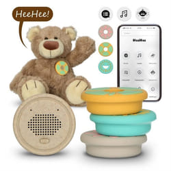 Enceinte Bluetooth - ALECTO - HeeHee - Beige - Rechargeable - Résistant à leau - Interactif