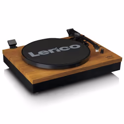 Lenco LS-310WD platine Tourne-disque entraîné par courroie Noir, Bois Manuel