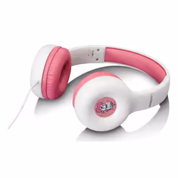 Lenco HP-010PK écouteur/casque Écouteurs Avec fil Arceau Musique Rose, Blanc - Vue supplémentaire 4