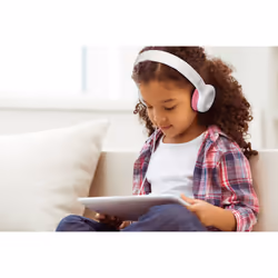 Lenco HP-010PK écouteur/casque Écouteurs Avec fil Arceau Musique Rose, Blanc - Vue supplémentaire 8