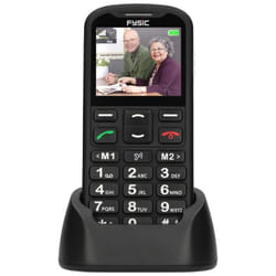 Téléphone portable - Fysic - F10 - Noir - 1000 mAh - Bouton durgence SOS - Seniors