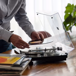 Lenco LBT-188 Tourne-disque entraîné par courroie Marron - Vue supplémentaire 19