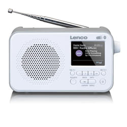 Radio DAB - Lenco - PDR-036WH - Batterie - Prise casque - Haut-parleurs