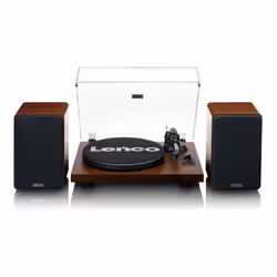 Lenco LS-600WA, Tourne-disque entraîné par courroie, Manuel, Noir, Bois, Métal, Bois, Aluminium, 33,45 tr/min